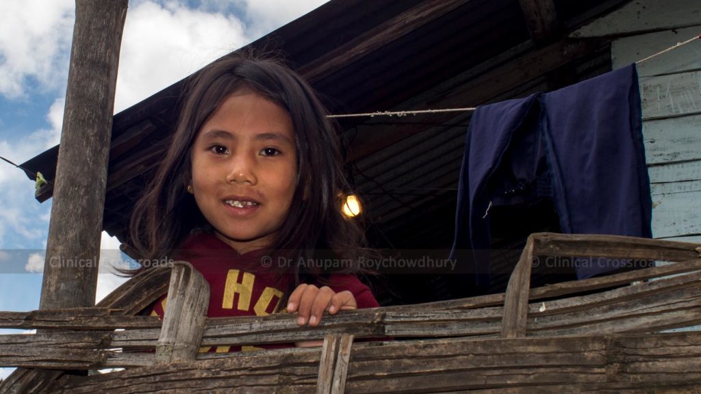 A smiling girl at Tawang